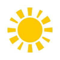 Sun icon vector