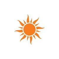 set of sun logo vector icon illustration template