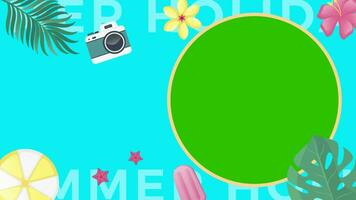 green screen summer holiday 4k video